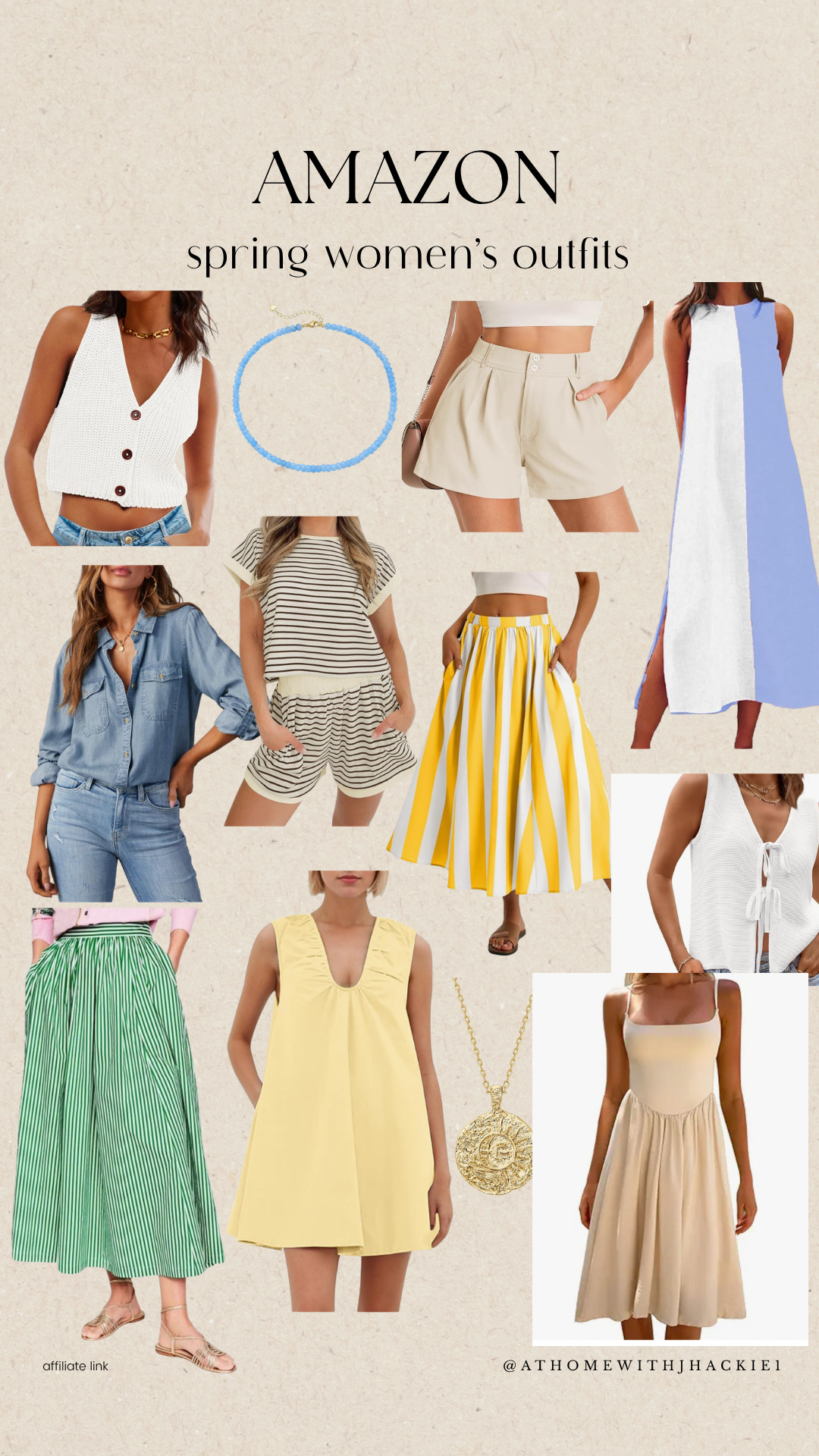 Amazon spring outfits, women’s spring fashion, amazon clothing finds, casual spring outfits, summer dresses amazon, striped midi skirt outfit, denim outfit women, neutral summer outfit, yellow dress outfit, coastal outfit aesthetic, affordable women’s fashion, everyday outfit ideas, chic casual style, amazon fashion finds 2026 

 

#LTKBeauty #LTKTravel