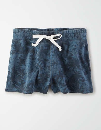 AE High-Waisted Fleece Pull-On Short | American Eagle Outfitters (US & CA)