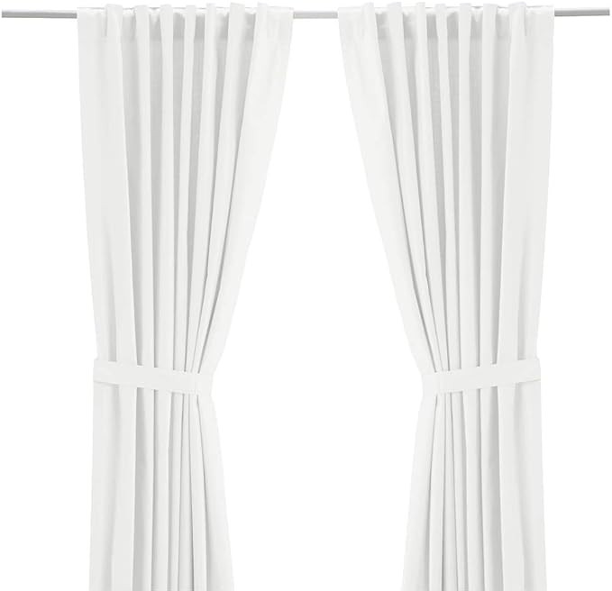 IKEA Ritva White Curtain Set - Size: 57 x 98 (1, White) | Amazon (US)