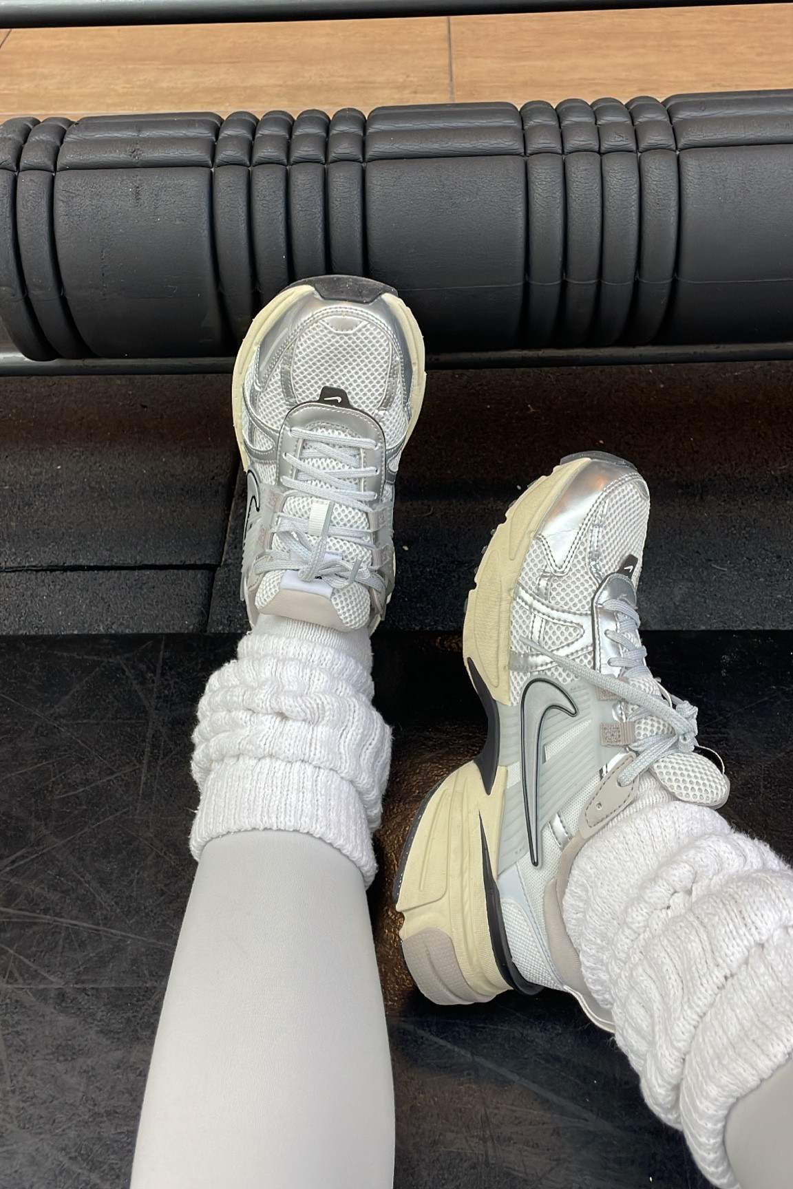 My favorite silver sneakers 

#LTKstyletip #LTKfitness #LTKshoecrush