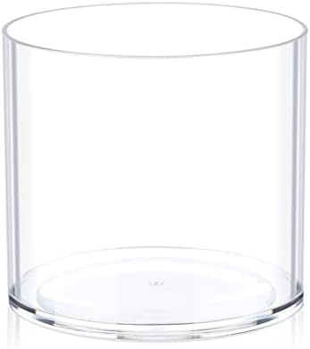 Flower Clear Plastic Vase Centerpiece for Home, Wedding Party, Plastic Clear Cylinder Wide for Fl... | Amazon (US)