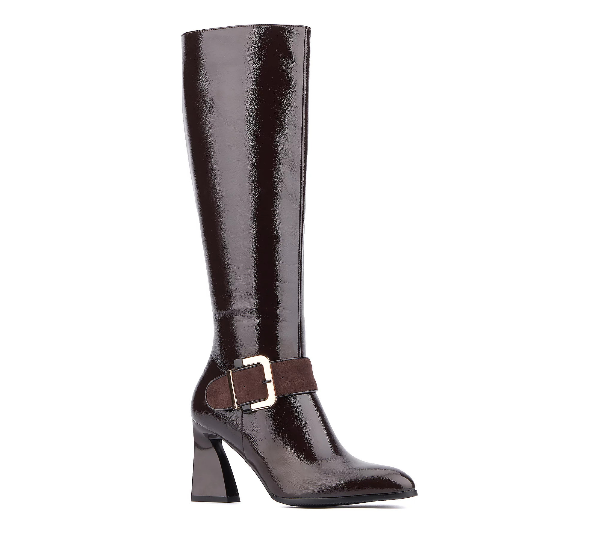Torgeis Women's Abrianna Tall Flare Heel Boots | QVC