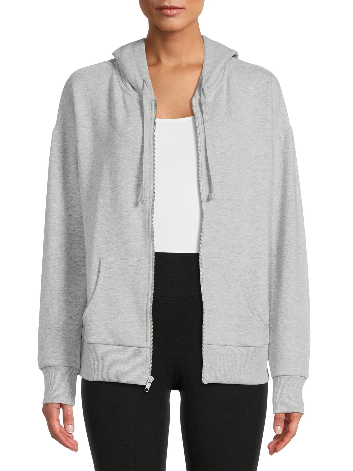 Time and Tru Women's Zip Up Hoodie - Walmart.com | Walmart (US)