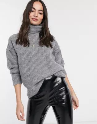 ASOS DESIGN fluffy sweater with cowl neck | ASOS US