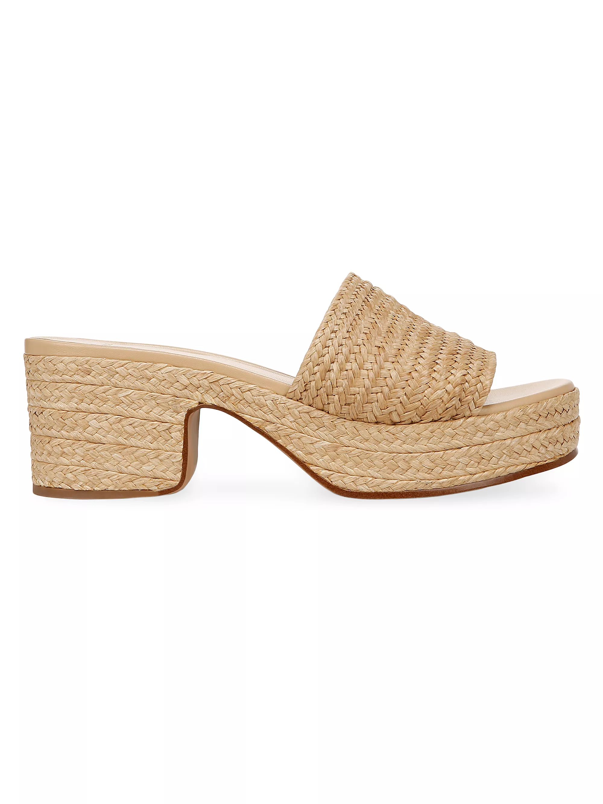 Margo 60MM Raffia Platform Sandals | Saks Fifth Avenue