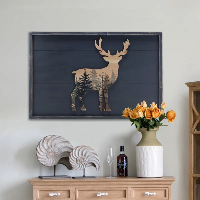 Forest Deer Wood Wall Decor | Wayfair North America