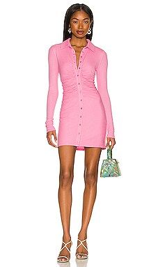 Lovers and Friends Bernie Mini Dress in Baby Pink from Revolve.com | Revolve Clothing (Global)