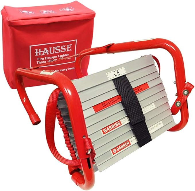 Hausse Retractable 3 Story Fire Escape Ladder, 25 Feet | Amazon (US)