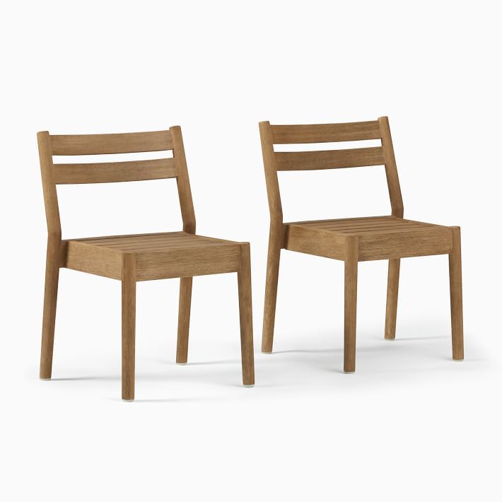 Hargrove Outdoor Stacking Dining Chair (Set of 2) | West Elm (US)
