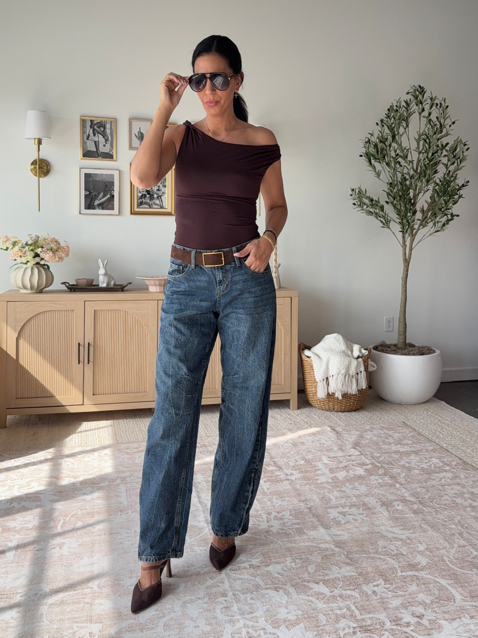 Target Spring Finds under $40 
Denim- size 4 
Brown double lined top- size up 

#LTKSaleAlert #LTKFindsUnder50 #LTKU