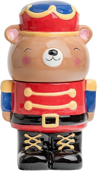 10 Strawberry Street Teddy Nutcracker Canister | Amazon (US)