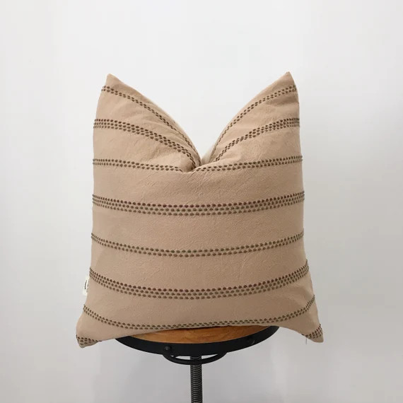 Tribal textiles fabric pillow cover , Rusty color Hmong Batik fabrics pillow cover ,for sofa pill... | Etsy (US)