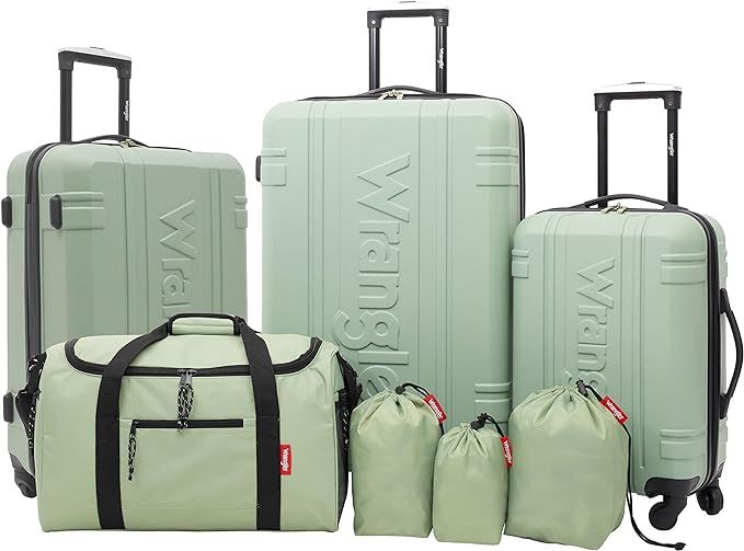 Wrangler Venture Luggage and Travel, Laurel, 7-Piece Set | Amazon (US)