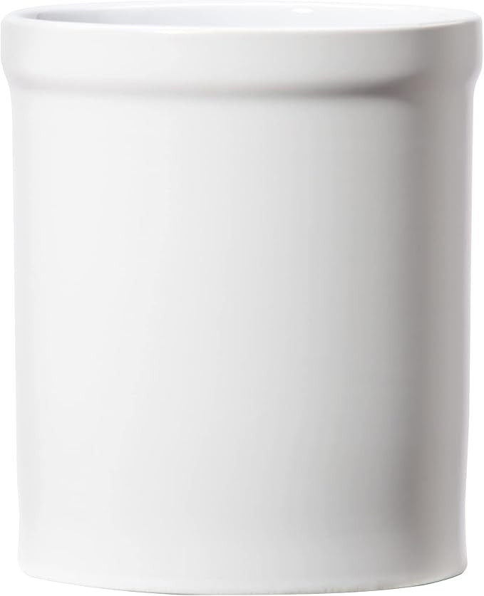 Oggi Utensil Crock, 6-Inch by 7-Inch, White | Amazon (US)