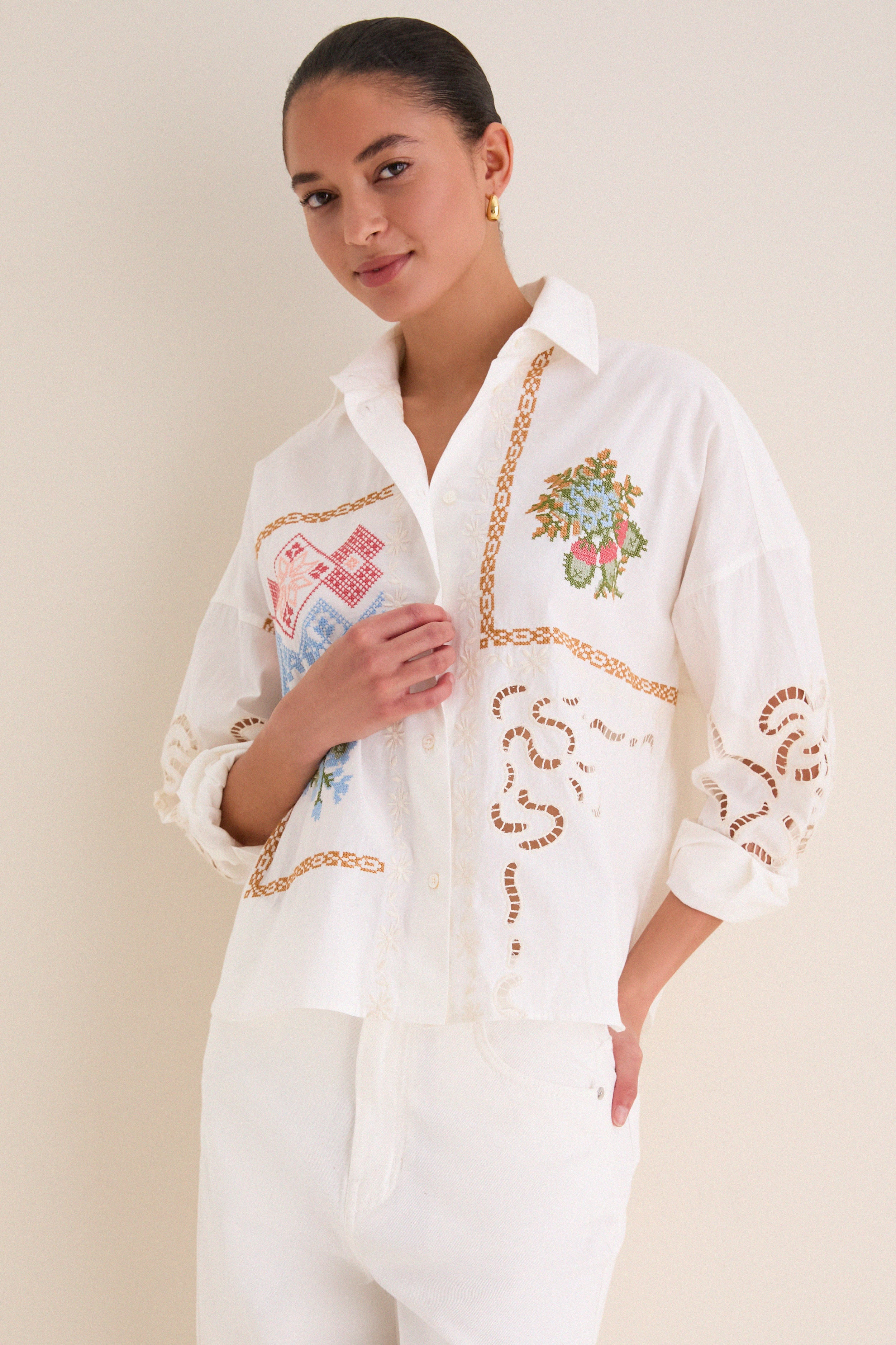 White Fonte Shirt | Tuckernuck (US)