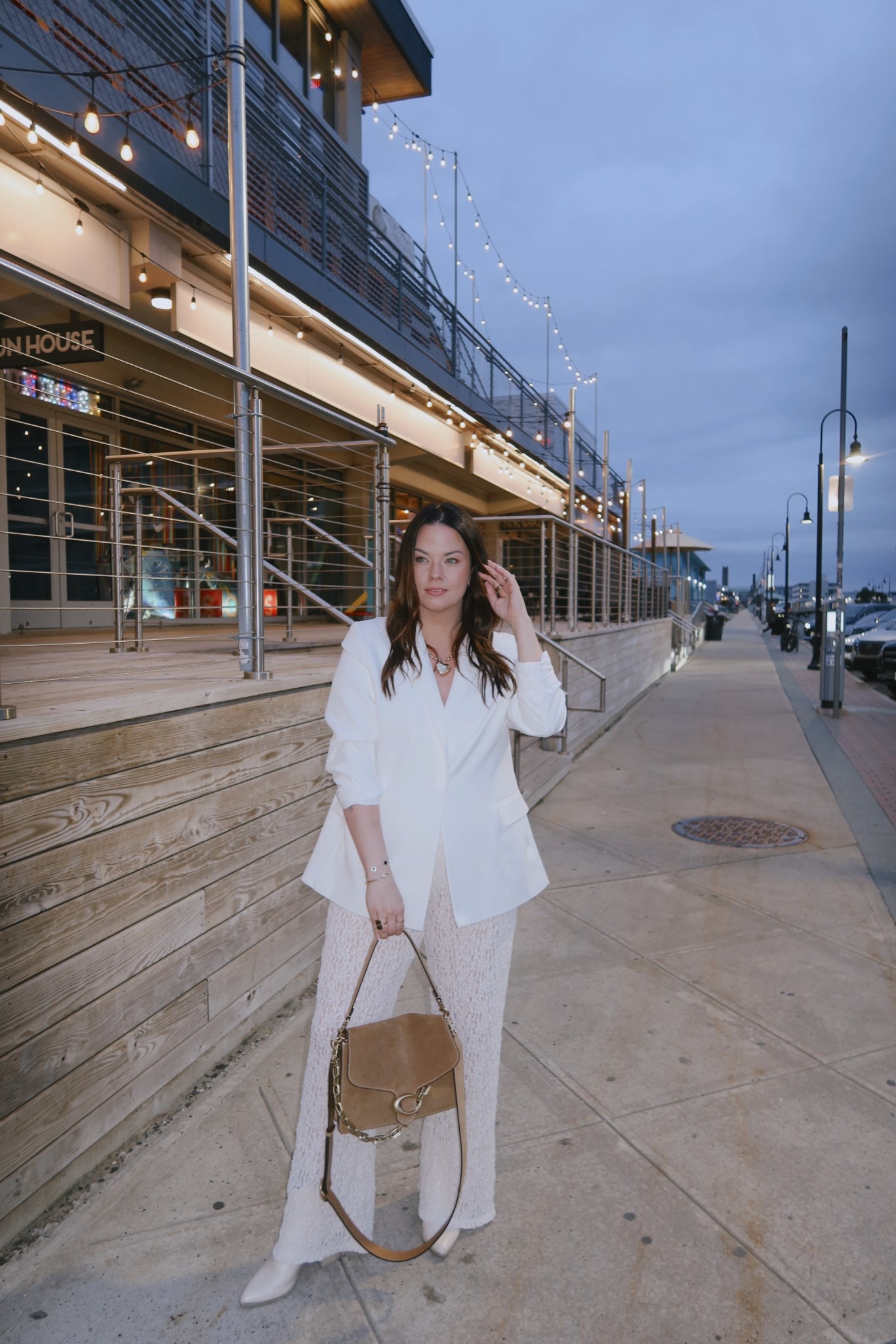 Date night look.. LOVE LOVE LOVE these lace pants. The bottom are sheer but they have built in shorts so you’re fully covered.. wearing a large in the pants & XL in the blazer 

#LTKSeasonal #LTKStyleTip #LTKMidsize