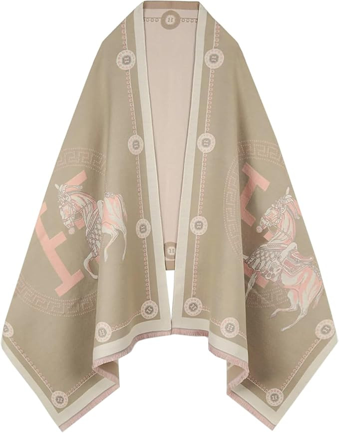 Women's Reversible Pashmina Shawl Wrap for Women Big Scarf Holiday Gifts | Amazon (US)