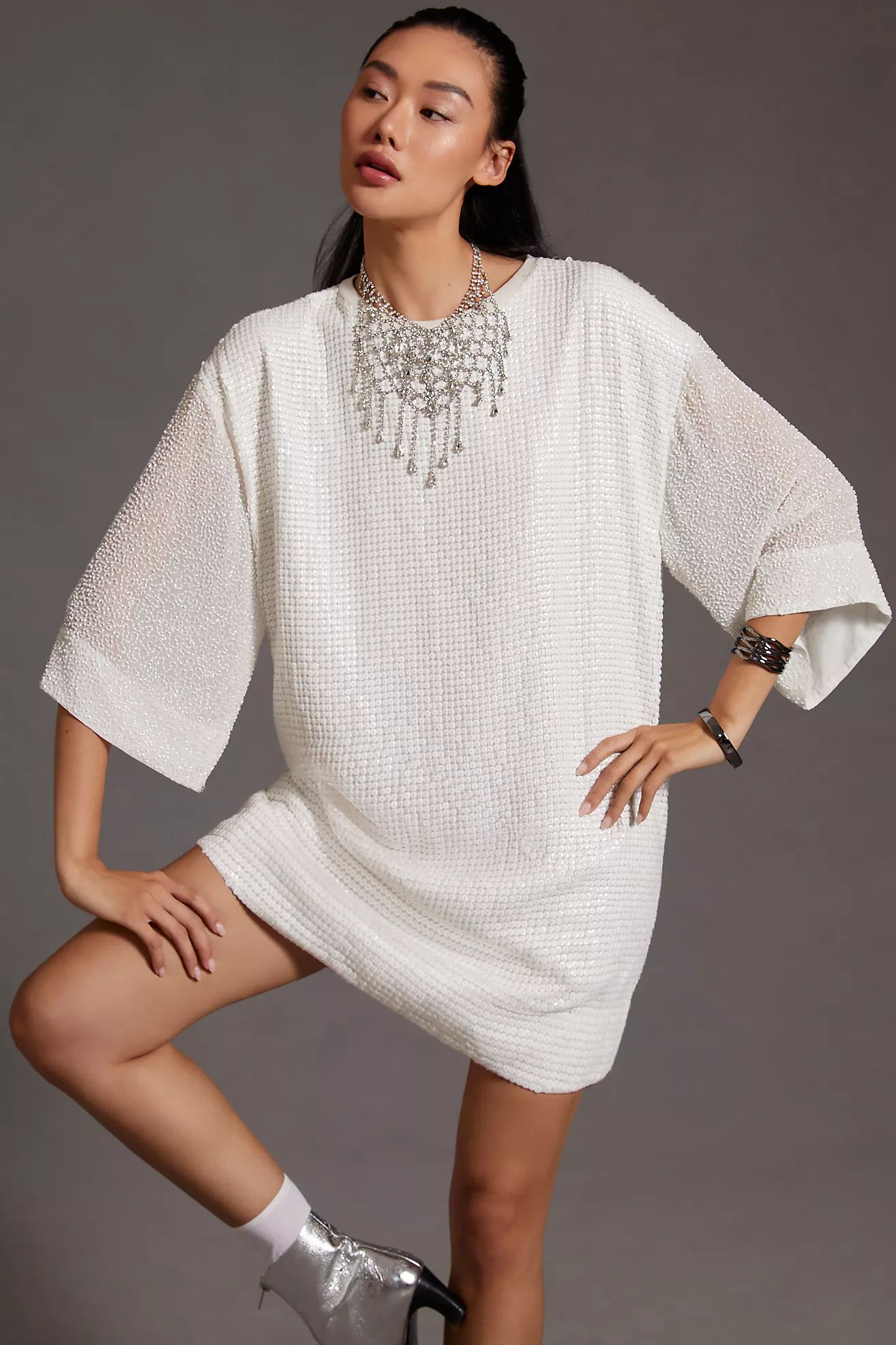 Let Me Be Sequin Mini Dress | Anthropologie (US)