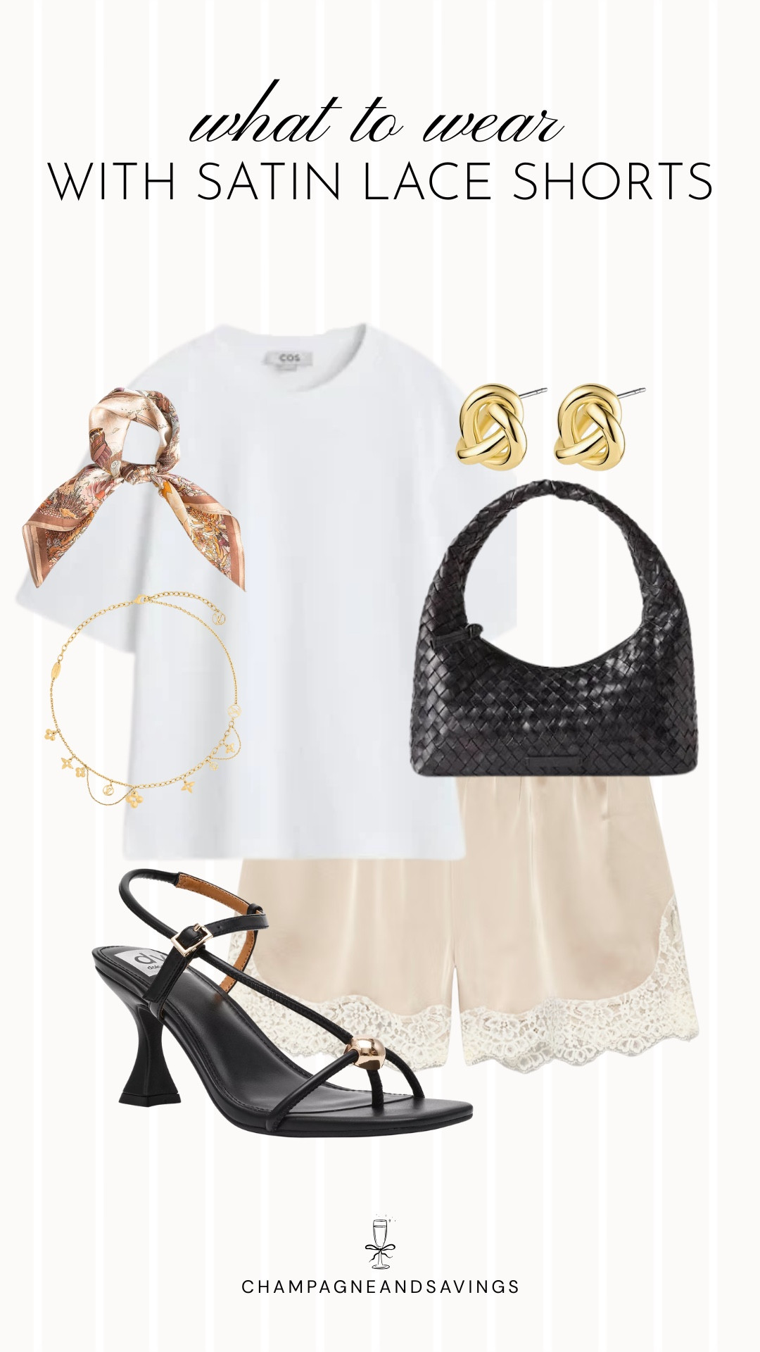Lace satin shorts outfit

#LTKootd