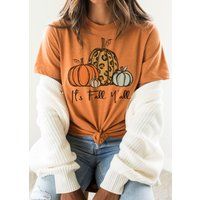 It's Fall Y'all Shirt, Women Pumpkin Cute Sweatshirt, Vintage Truck Mom Teacher Tee | Etsy (US)
