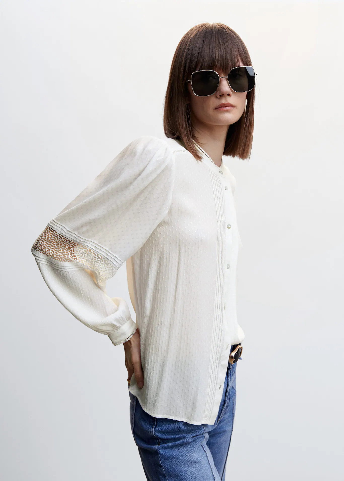 Plumeti blouse | MANGO (US)