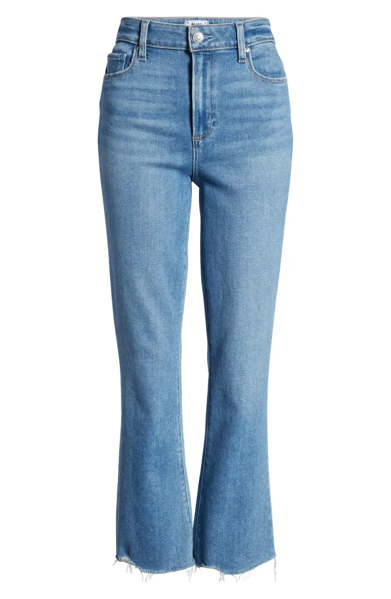Claudine High Waist Frayed Hem Flare Jeans | Nordstrom