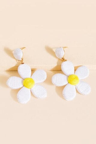 Shandra Thread Wrap Daisy Drop Earrings | Francesca's