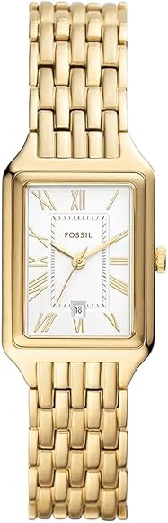 Fossil Raquel Uhr für Damen, Quarzwerk mit Edelstahl- oder Lederarmband | Amazon (DE)