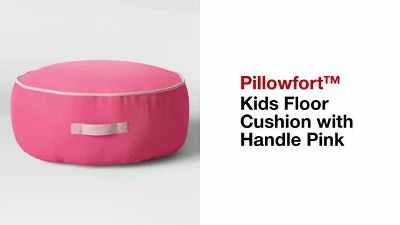 Kids' Floor Cushion with Handle Pink - Pillowfort™ | Target