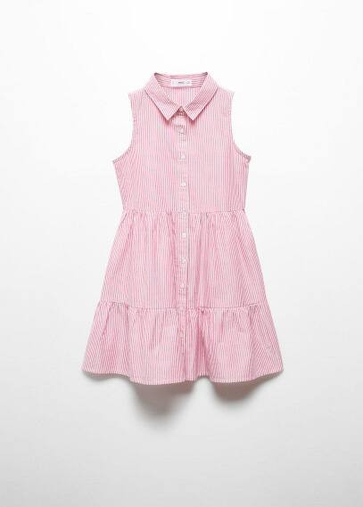 Striped shirt dress -  Girls | Mango Kids USA | MANGO (US)