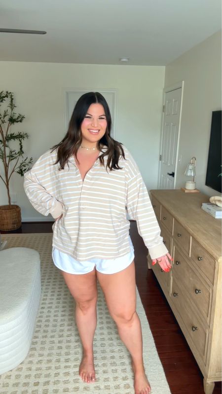 Midsize aerie try on haul! Sharing some swimwear, cover ups, & comfies for the summer from Aerie! 

Stripe top: large 
White shorts: xl 

Aerie, aerie haul, aerie try on, aerie swimsuit, midsize, aerie summer, summer fashion, aerie try on haul 


#LTKFindsUnder50 #LTKMidsize #LTKSeasonal