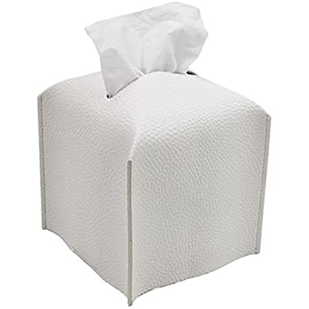 Carrotez Tissue Box Cover, [Refined] Modern PU Leather Square Tissue Box Holder - Decorative Holder/ | Amazon (US)