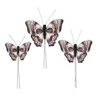 Black & White Skull Butterflies, 3ct. by Ashland® | Michaels | Michaels Stores