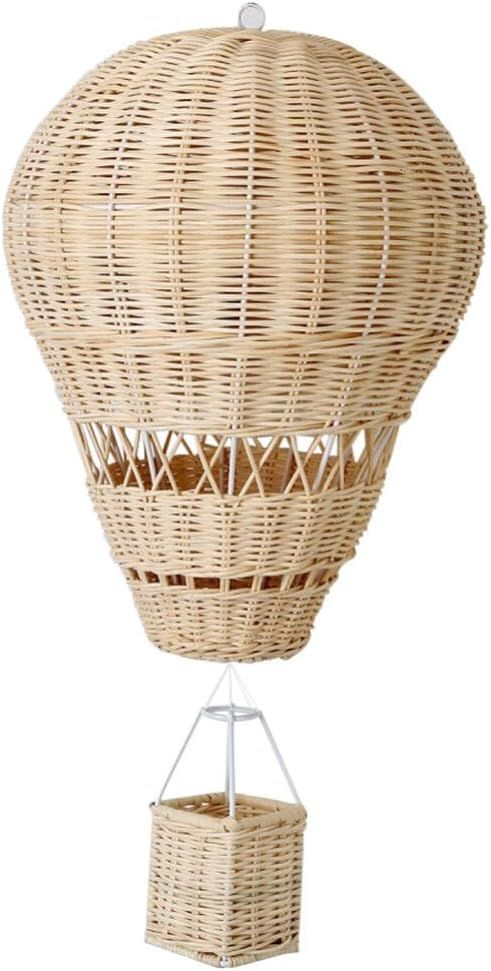 Floating Air Balloon Rattan Hot Air Balloon Large Basket Wicker Home Decoration Baseball Decorati... | Amazon (US)