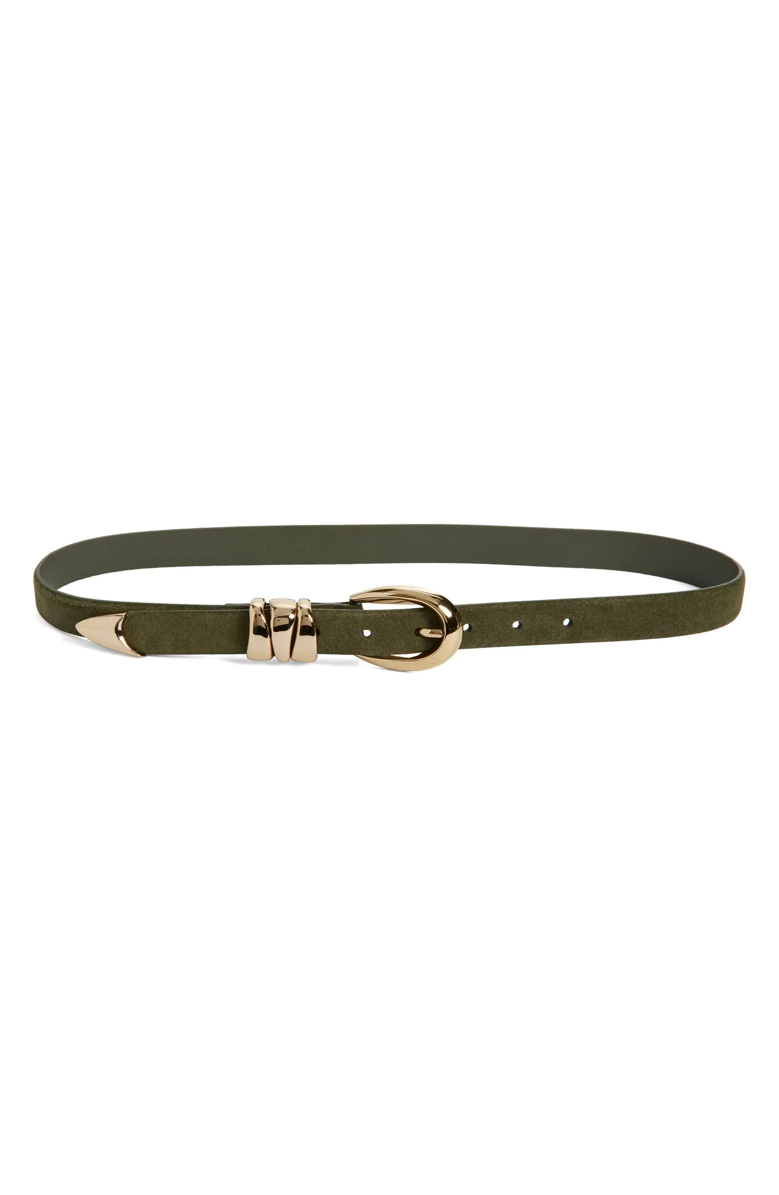 Triple Keeper Suede Belt | Nordstrom