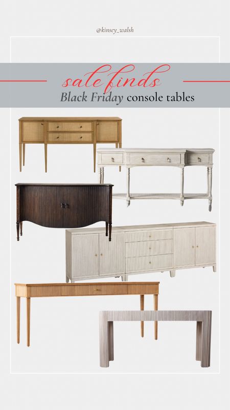 Black Friday console tables on sale reeded fluted furniture wood furniture modern traditional transitional furniture on sale cyber week 

#LTKCyberWeek #LTKhome #LTKsalealert