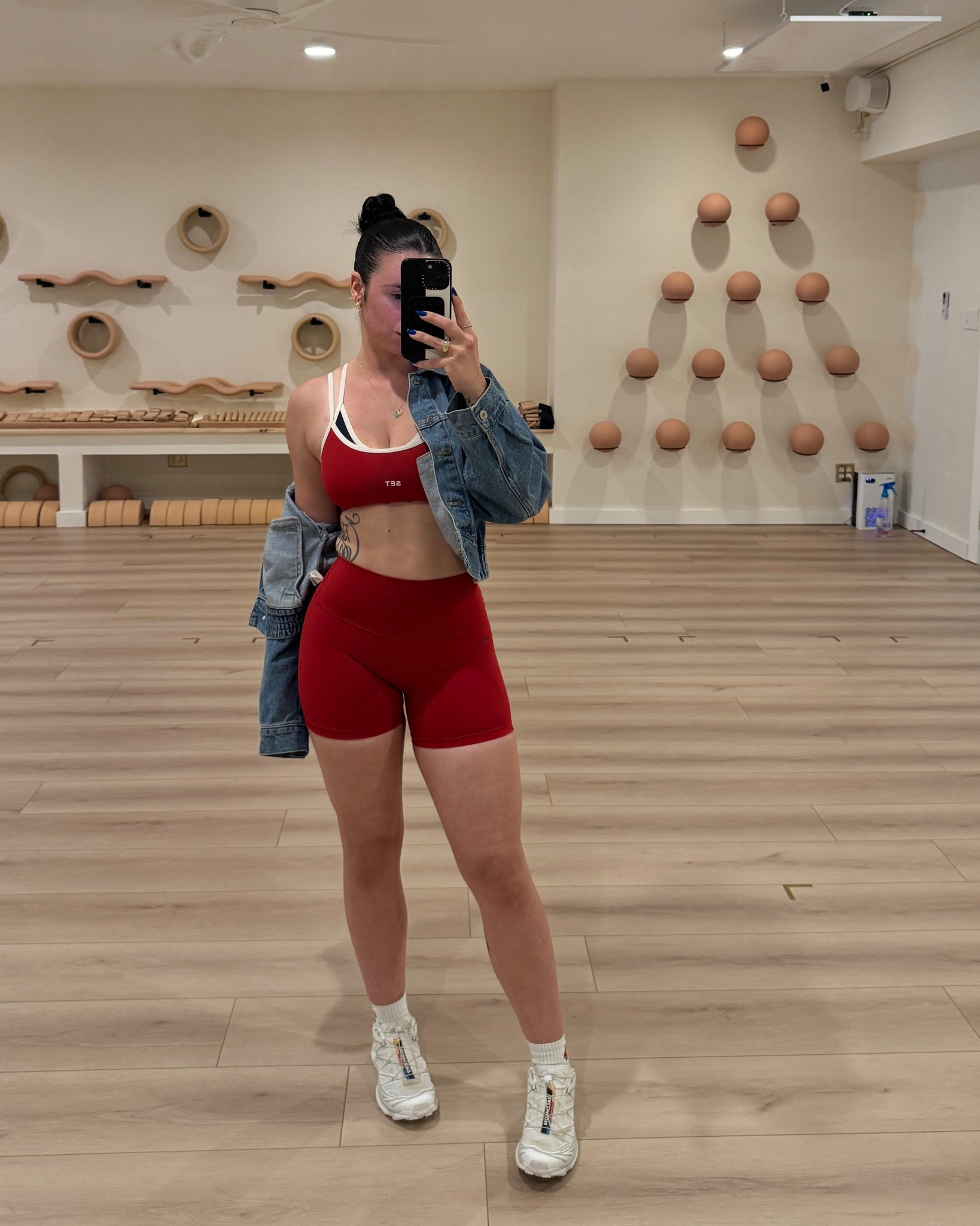 SET Active workout set
sport bra: M (my size is S)
shorts: M

#LTKFindsUnder100 #LTKStyleTip #LTKMidsize