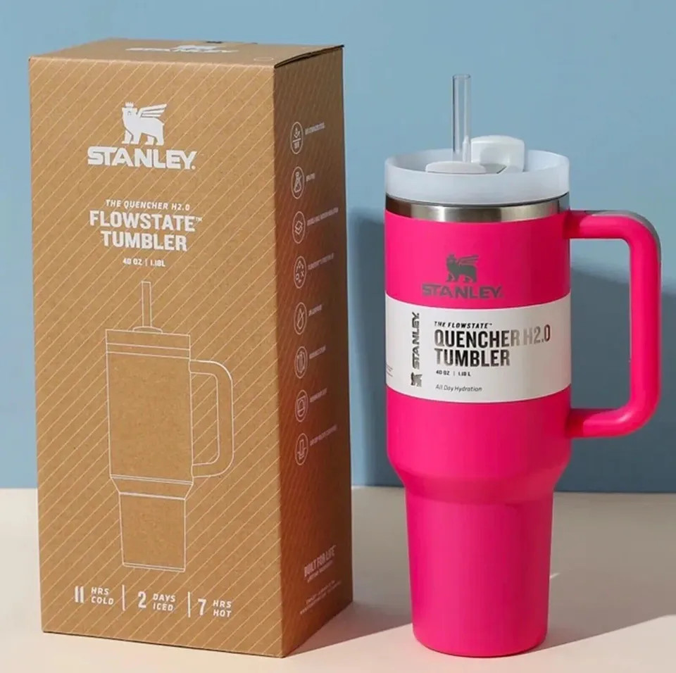 Valentine’s Day Target Exclusive 40 oz Cosmo Pink H2.0 Quencher Stanley Tumbler | eBay US