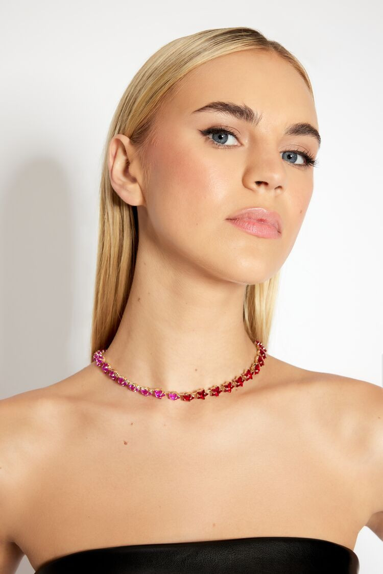 Faux Gem Star Choker Necklace | Forever 21 (US)