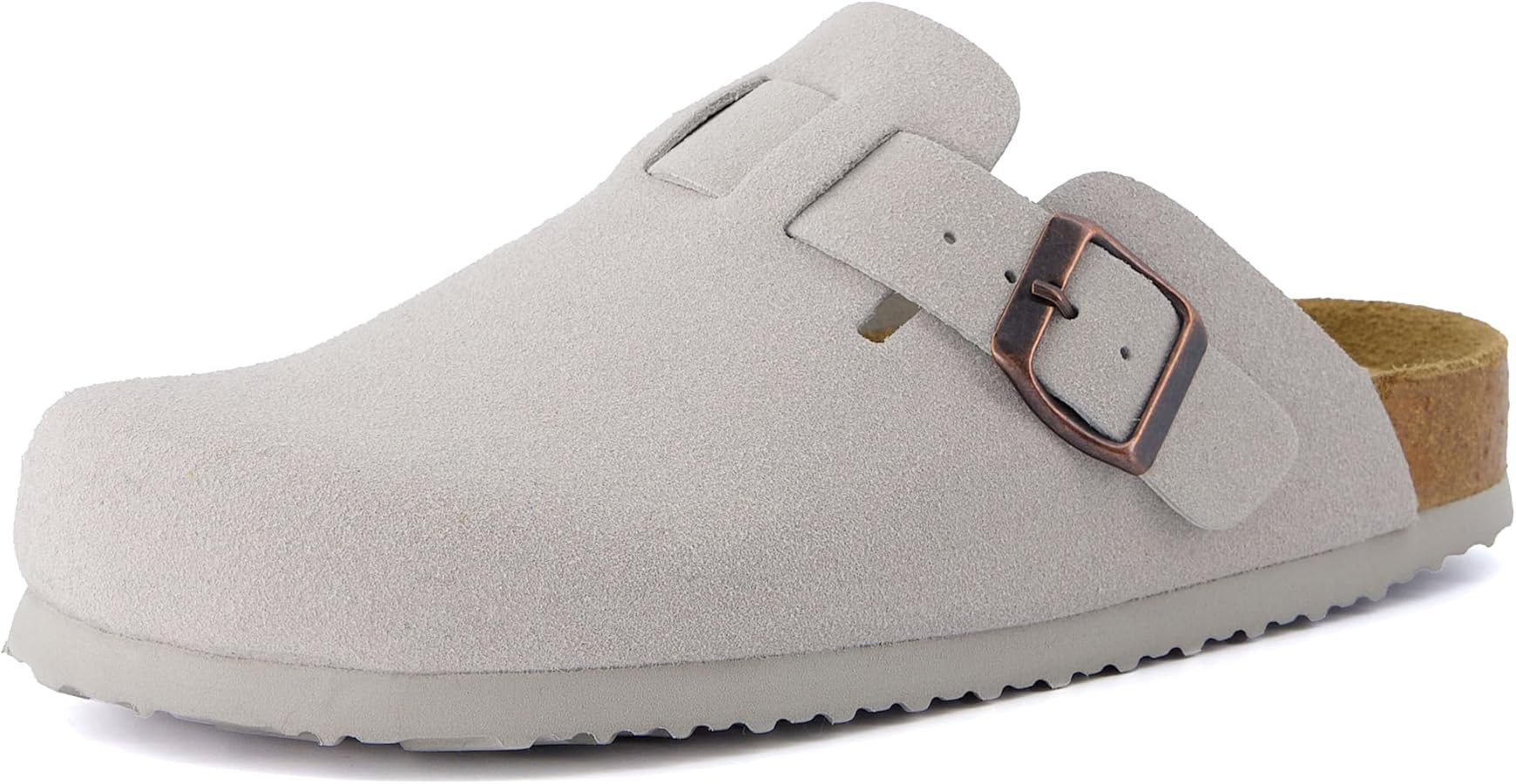 CUSHIONAIRE Hana Slip-On Buckle Clog with Cork Footbed +Memory Foam, Wide Widths Available | Amazon (US)