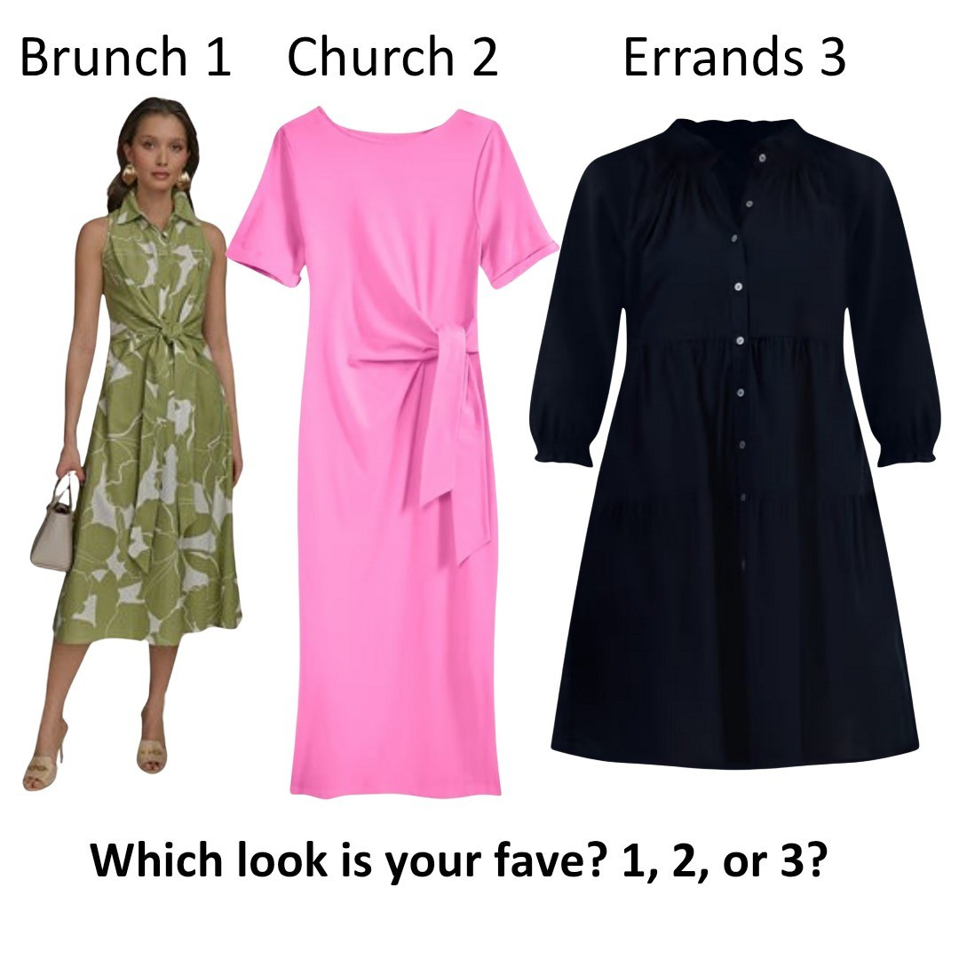 Which look is your fave? 1, 2, or 3? What I would wear for brunch, Church, and running errands.

#LTKStyleTip #LTKOver40 #LTKMidsize