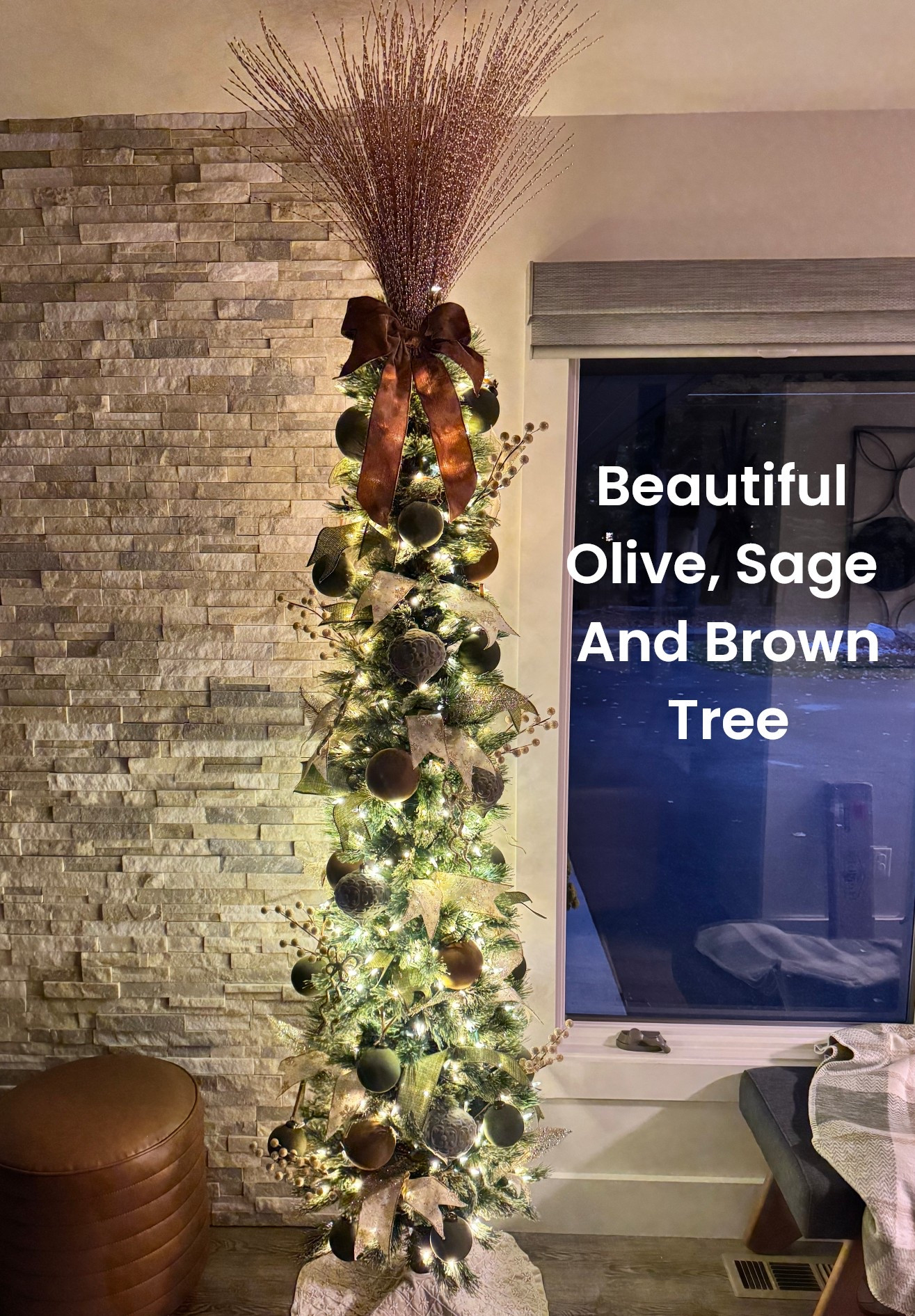 Slim Christmas Tree with Olive, Sage, Tan and Gold

#LTKHoliday #LTKFindsUnder50 #LTKHome