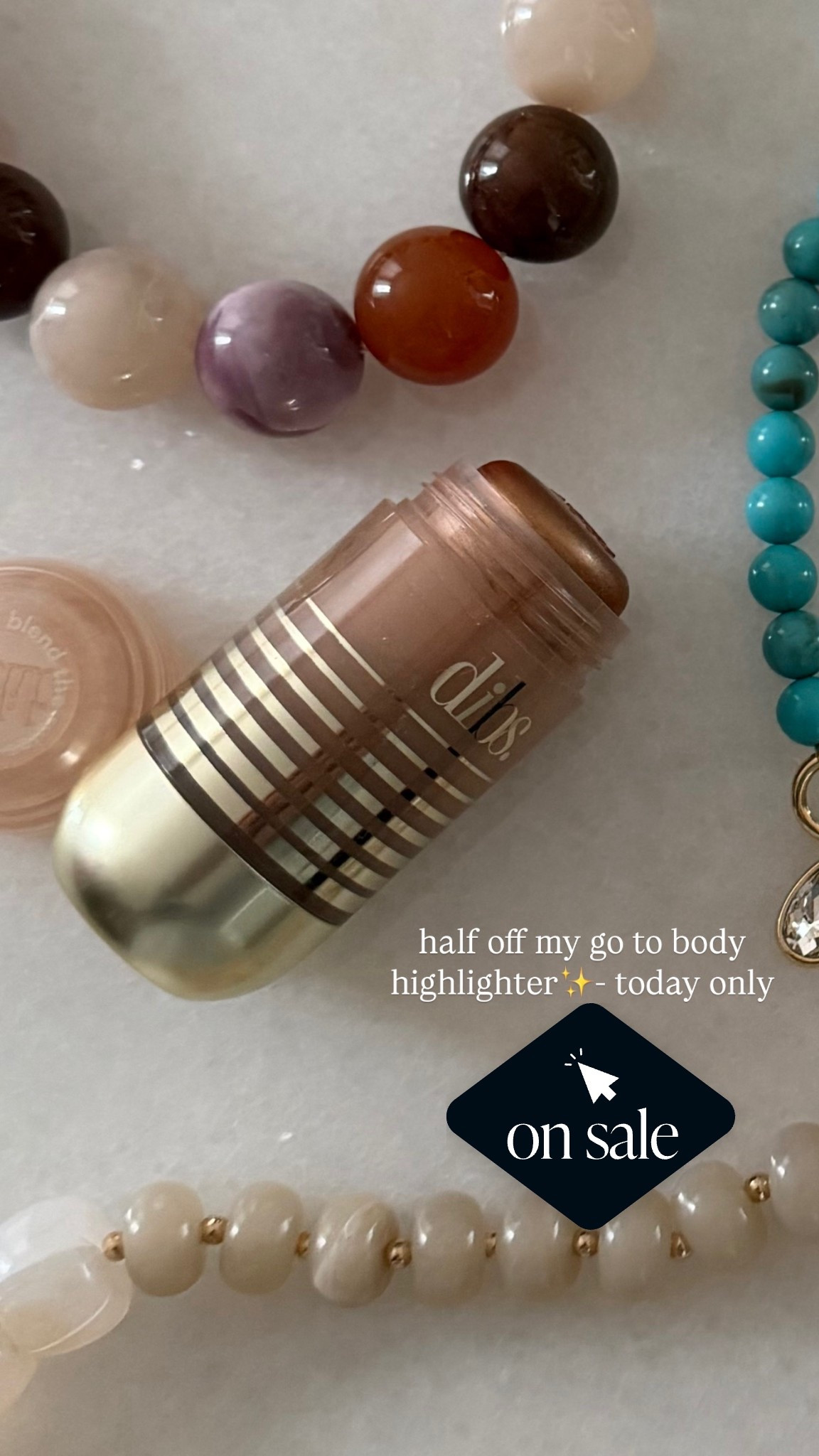 Today only deal!💥 HALF OFF DIBS beauty face and body highlighter stick! Now $19, 4 shades. 

Beauty. Makeup. 

#LTKSaleAlert #LTKgrwm #LTKBeauty