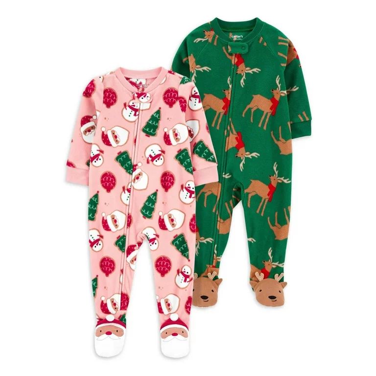 Carter's Child of Mine Baby and Toddler Unisex, Christmas Pajama Set, 2-Pack, Sizes 12M-5T - Walm... | Walmart (US)