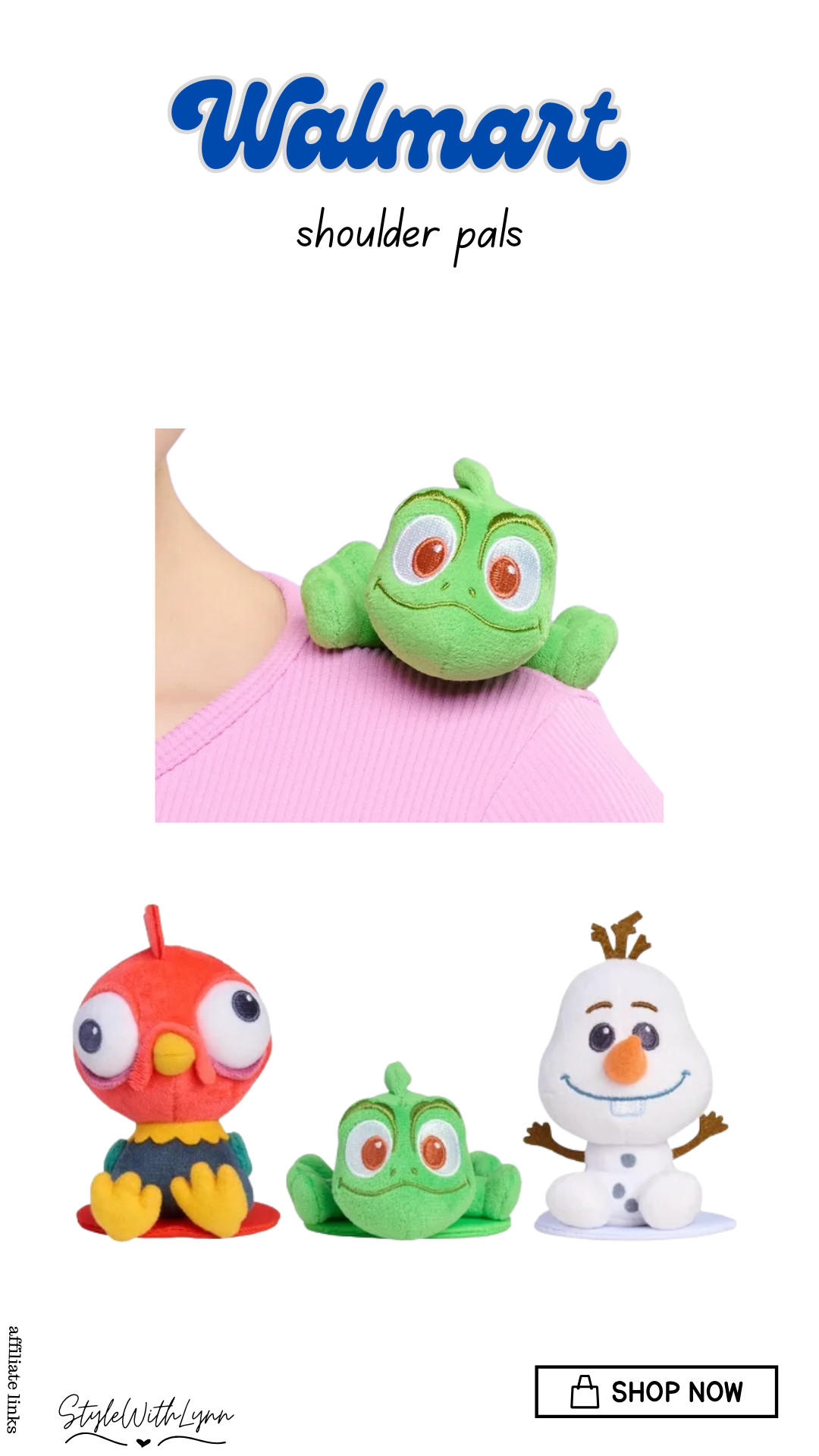 Three Disney shoulder pals, one impossible choice! 🐸🐔⛄️

Whether you're team Pascal, Hei Hei, or Olaf, these adorable Walmart shoulder pals are the cutest Disney park accessory for adding a little extra magic to your outfit. Perfect for Disney World trips, Disney bounding, park days, or just bringing your favorite character along for the adventure. ✨

I'm leaning toward Pascal, but I need to know...which one are you taking home? 💚❤️🤍

🛍️ Shop these Walmart Disney finds through my links and add some magic to your next Disney outfit!

#DisneyStyle #DisneyWorldOutfits #DisneyAccessories #DisneyFinds #WalmartFinds #DisneyMerch #DisneyWorldStyle #DisneyFashion #DisneyBound #DisneyMomStyle #Pascal #HeiHei #Olaf #DisneyShopping #ThemeParkStyle #DisneyInfluencer #ShopMyLTK #AmazonInfluencer #DisneyMagic 

 #LTKootd #LTKTravel #LTKKids