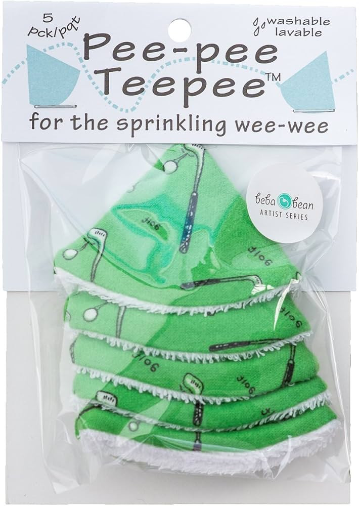 Beba Bean Pee-pee Teepee Golf Green - Cello Bag, 5 Golf Teepees | Amazon (US)