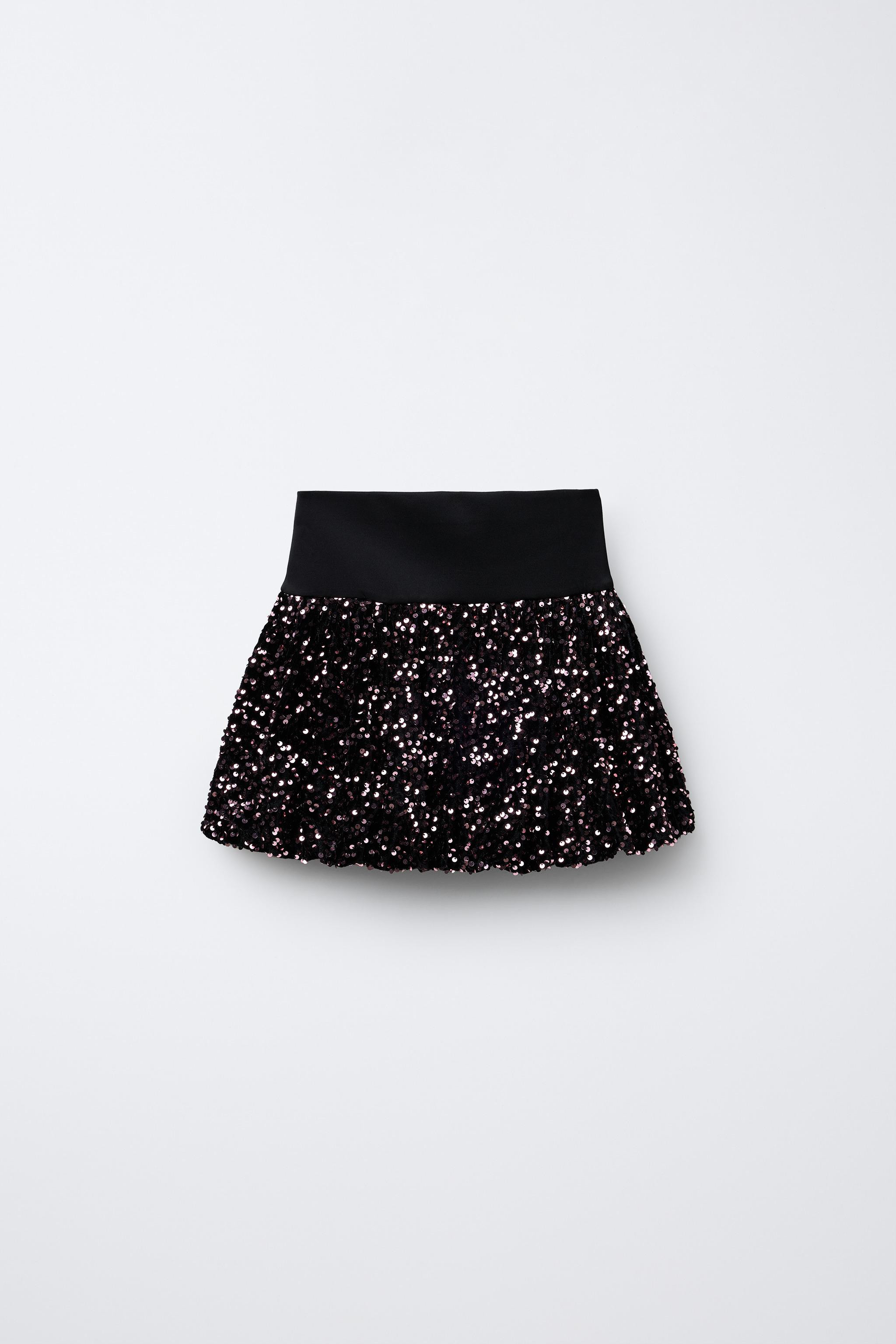 SEQUIN BALLOON SKIRT | Zara US