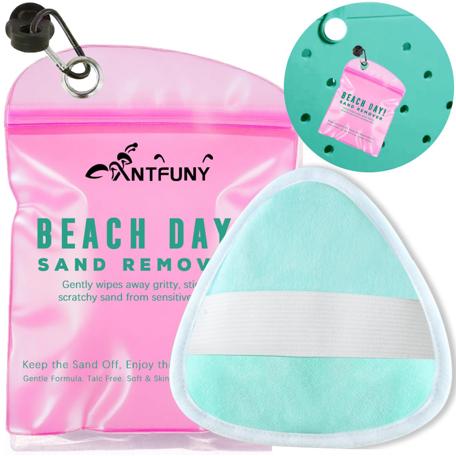 Triangle Sand Remover for Beach Sandproof Cleaner Eraser Wipe Off Mitt Duster Cup Holder Game Toy... | Amazon (US)