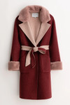 Petite Studio NYC elsa wool coat - rose & pink
