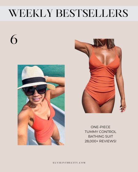 My #6 bestseller from last week is this one piece swimsuit that has great tummy control!

Swimwear, resort wear, beach vacation, fashion over 40

#LTKfindsunder50 #LTKstyletip #LTKswim